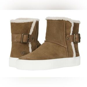 UGG Aika Sneaker Boots Chestnut Suede Soft Interior Rubber Sole Women’s Size 8
